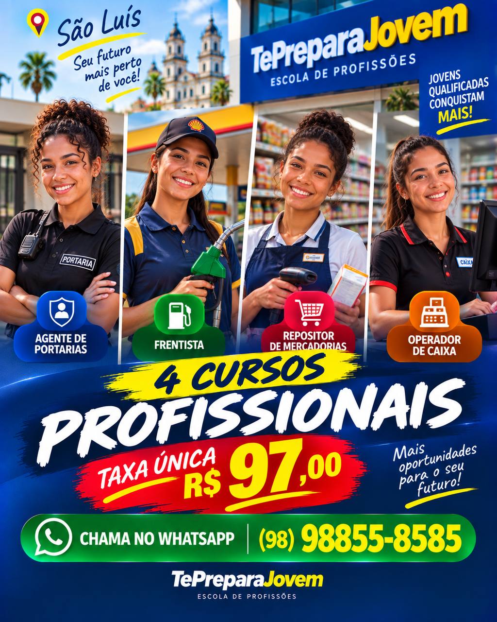 4 CURSOS PROFISSIONAIS